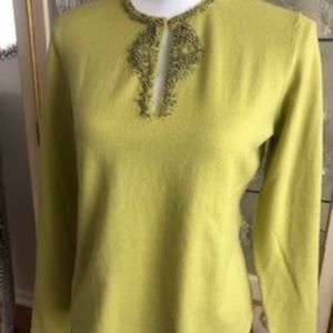 Talbots Soft Feminine Embellished Sweater